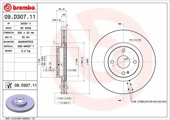 Brake Disc (BV 8038)