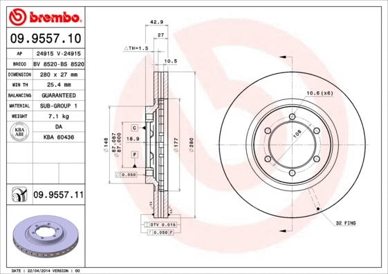 Brake Disc (BS 8520)