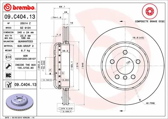 Brake Disc (BZ 9124)