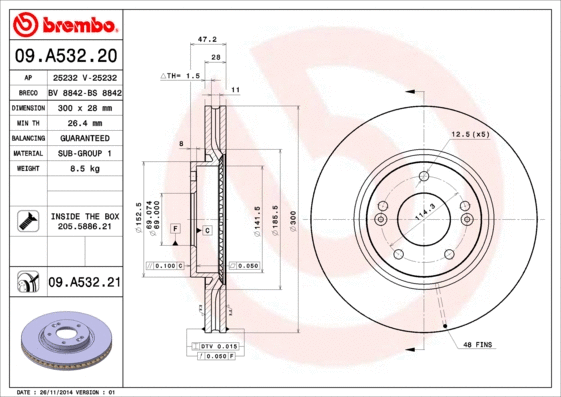 Brake Disc (BS 8842)