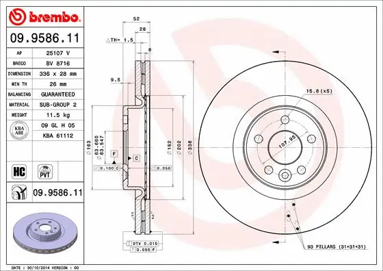 Brake Disc (BV 8716)