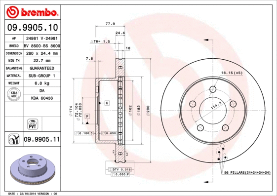 Brake Disc (BS 8600)