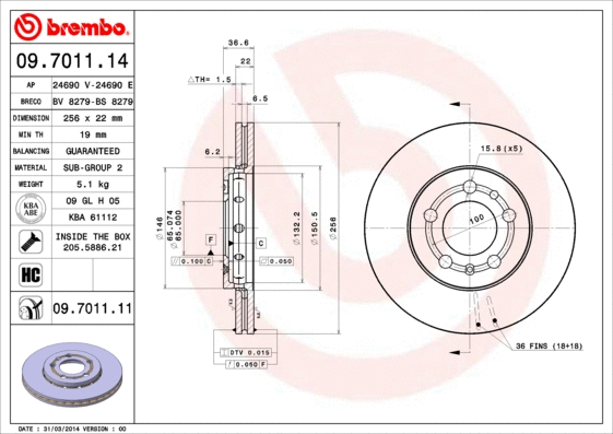 Brake Disc (BS 8279)