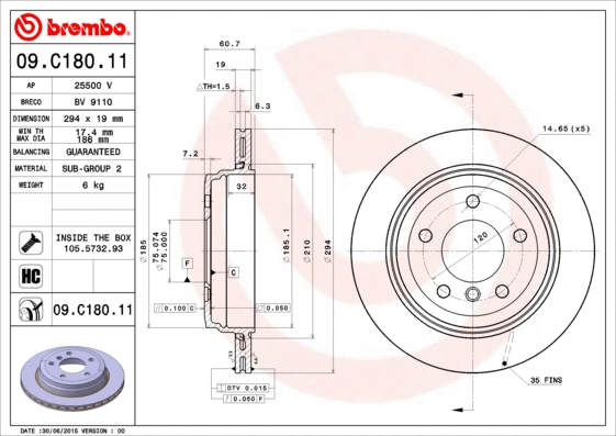 Brake Disc (BV 9110)