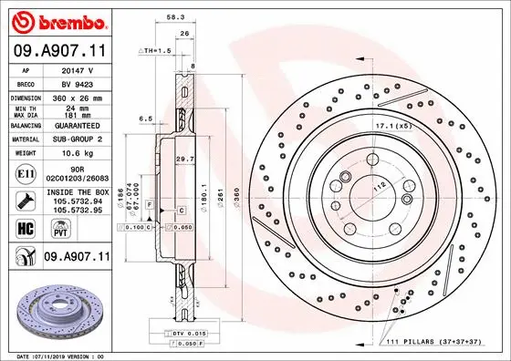 Brake Disc (BV 9423)