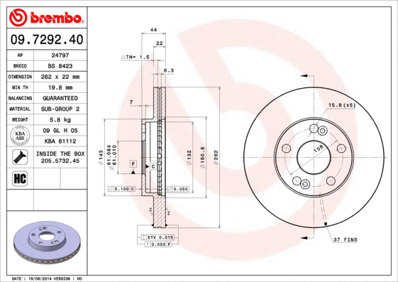 Brake Disc (BS 8423)