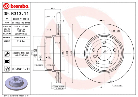 Brake Disc (BV 8923)