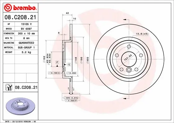 Brake Disc (BV 6097)