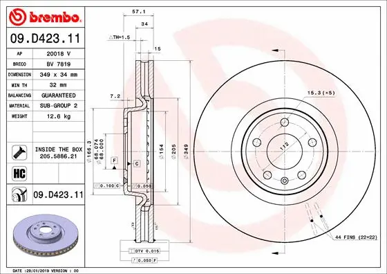 Brake Disc (BV 7819)
