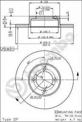 Brake Disc (BS 7341)