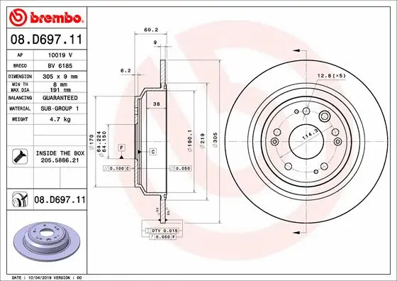 Brake Disc (BV 6185)