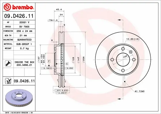 Brake Disc (BV 7905)