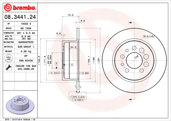 Brake Disc (BS 7209)