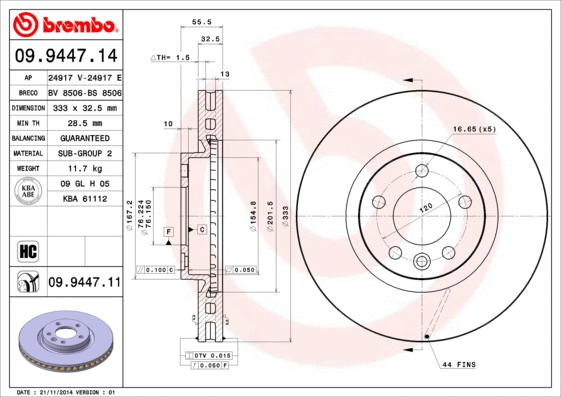 Brake Disc (BS 8506)