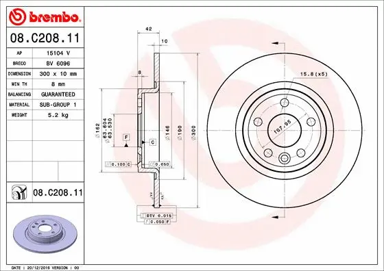 Brake Disc (BV 6096)