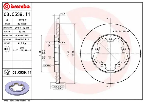 Brake Disc (BV 6170)