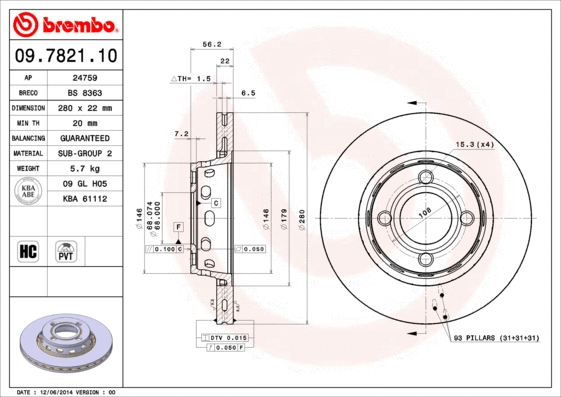 Brake Disc (BS 8363)
