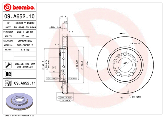 Brake Disc (BS 8849)