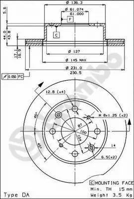 Brake Disc (BS 7892)
