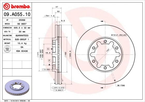 Brake Disc (BS 8657)