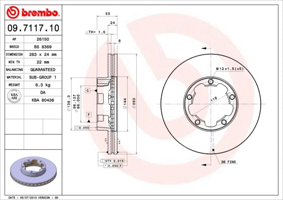 Brake Disc (BS 8369)