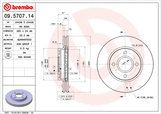 Brake Disc (BS 8095)