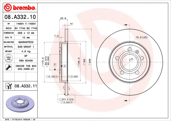 Brake Disc (BS 7745)