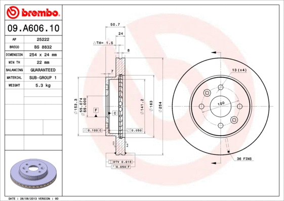 Brake Disc (BS 8832)