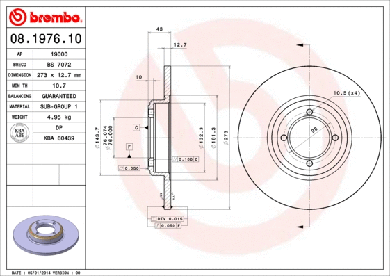 Brake Disc (BS 7072)