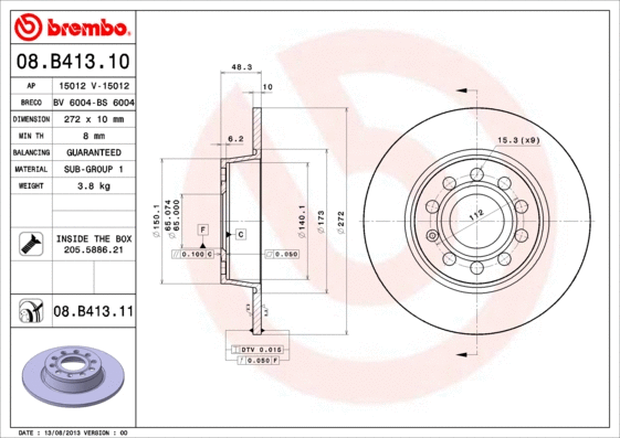 Brake Disc (BS 6004)