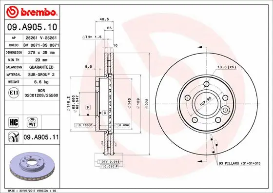 Brake Disc (BS 8871)