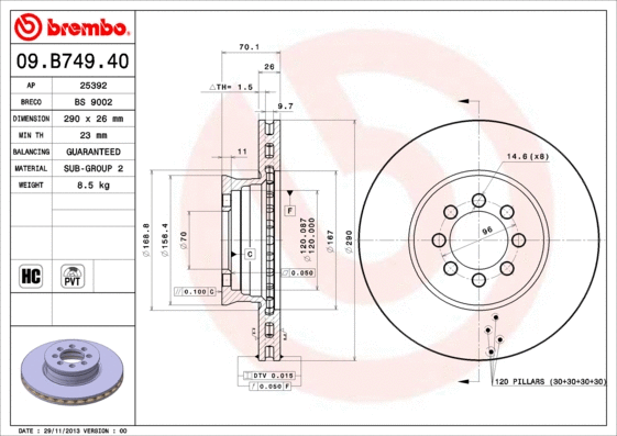Brake Disc (BS 9002)