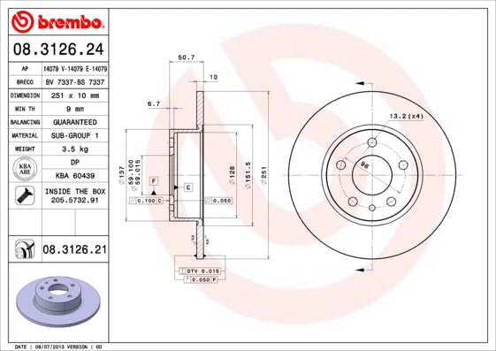 Brake Disc (BS 7337)