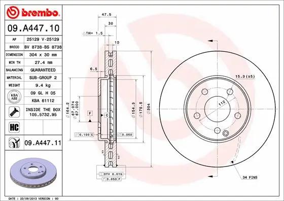 Brake Disc (BS 8738)