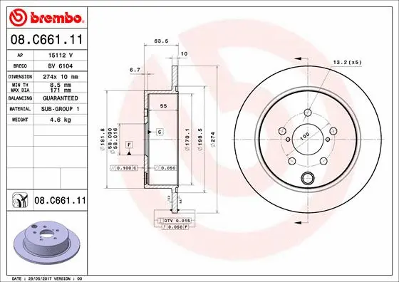 Brake Disc (BV 6104)