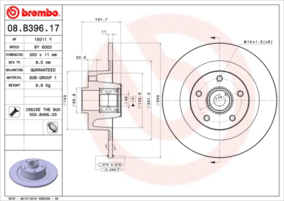 Brake Disc (BY 6003)