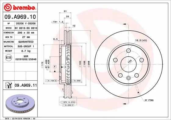 Brake Disc (BS 8816)