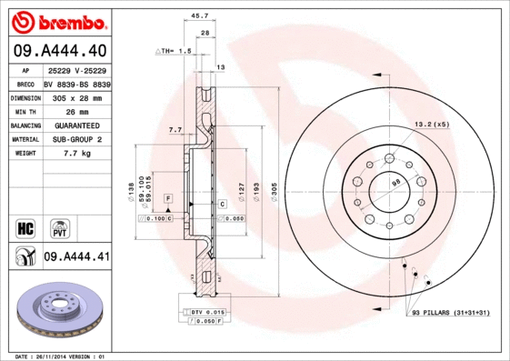 Brake Disc (BS 8839)
