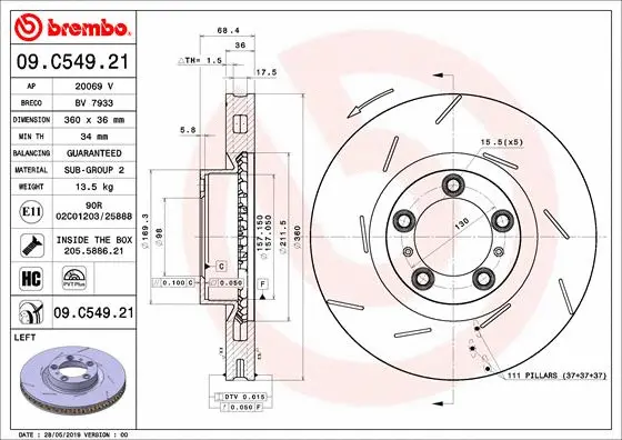 Brake Disc (BV 7933)