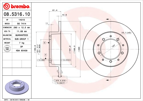 Brake Disc (BS 7414)