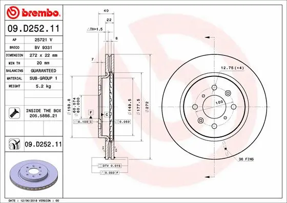 Brake Disc (BV 9331)