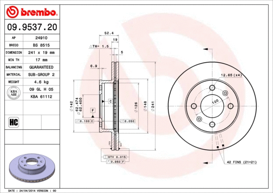 Brake Disc (BS 8515)