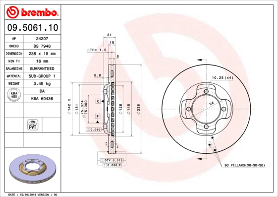 Brake Disc (BS 7948)