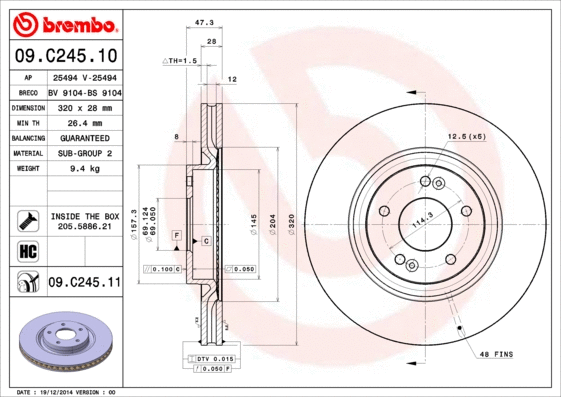 Brake Disc (BV 9104)