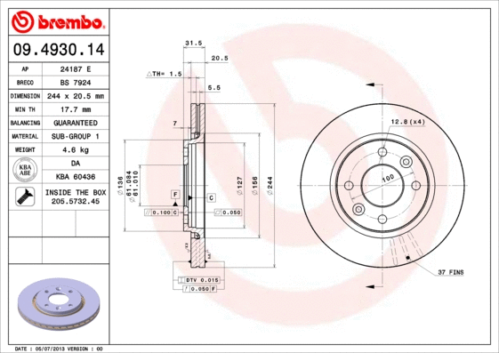 Brake Disc (BS 7924)