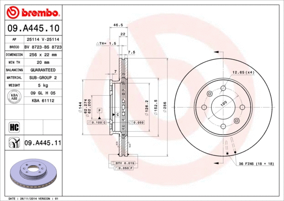 Brake Disc (BS 8723)