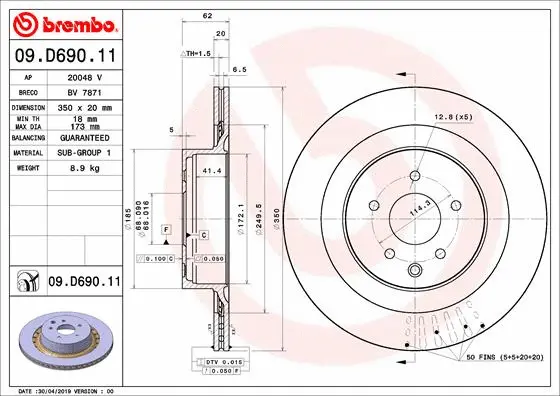Brake Disc (BV 7871)