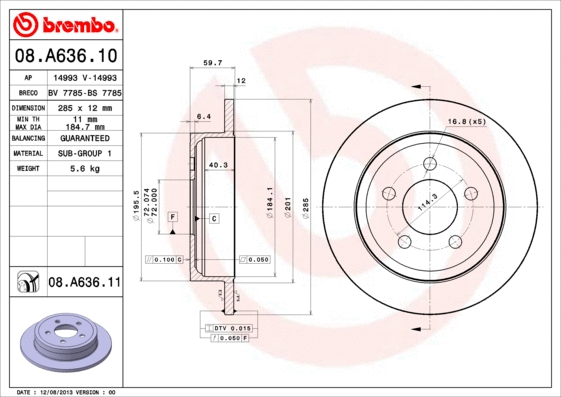 Brake Disc (BS 7785)