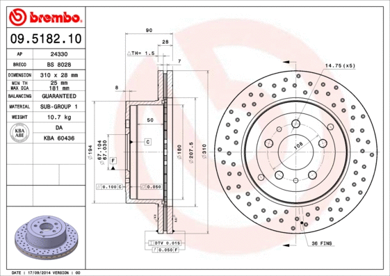 Brake Disc (BS 8028)