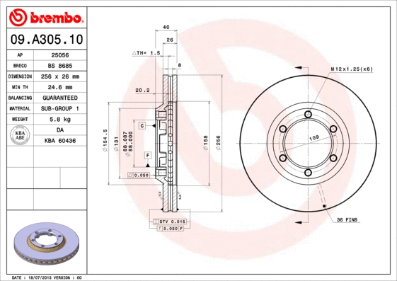 Brake Disc (BS 8685)